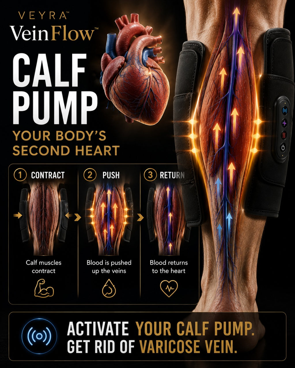 VEYRA™ VeinFlow™ — The At-Home Active Vein Therapy™ System